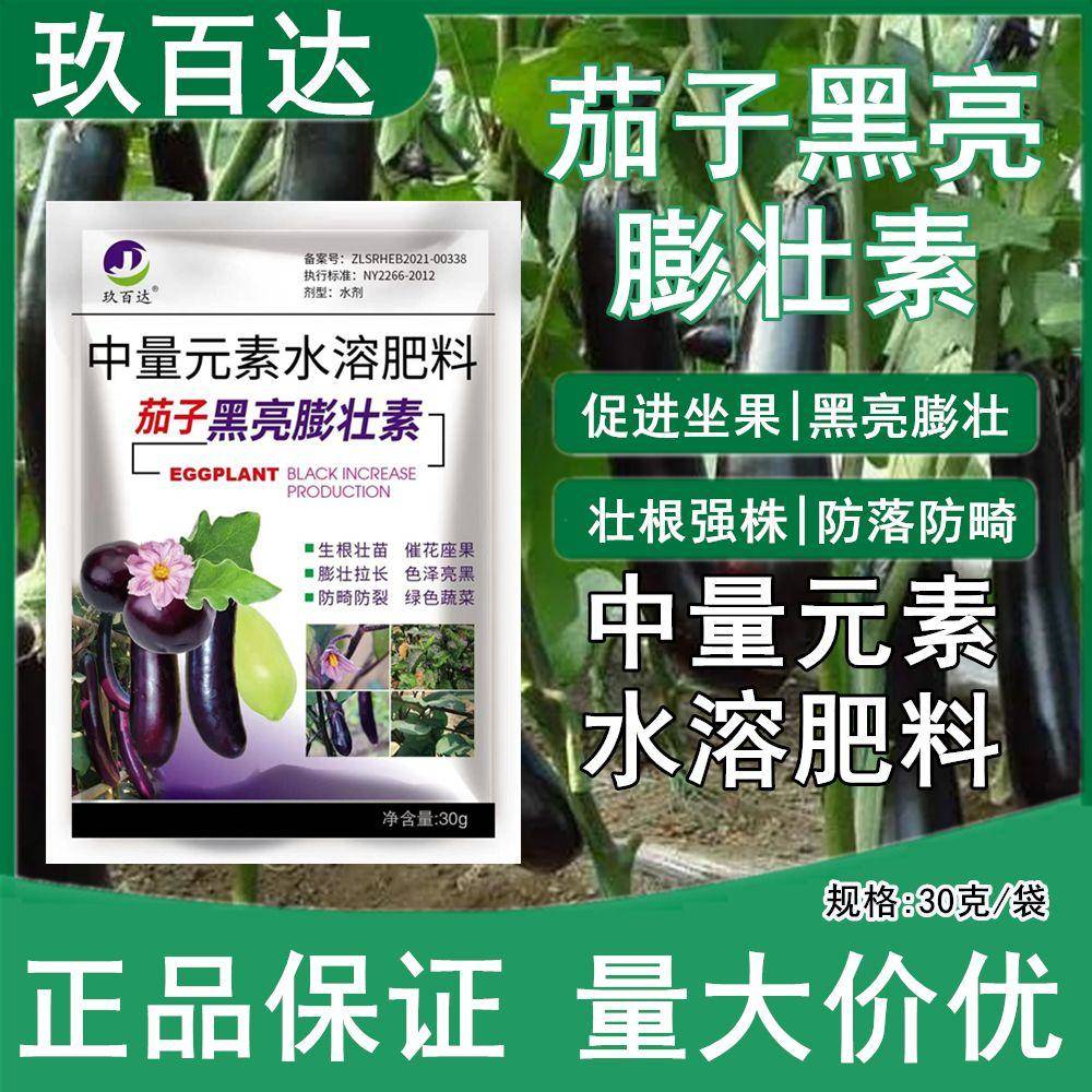 茄子专用药膨大素拉直拉长增产增收抗病防畸型生长素黑又亮叶面肥