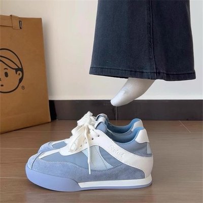 品牌时尚小众内增高德训鞋女款2025春季新款厚底爆款休闲运动鞋潮
