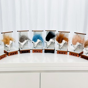 齐白石文创马彪彪造型装饰摆件彩色潦草小马创意工艺品摆件预售