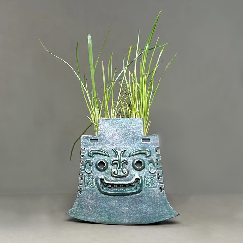 山东博物馆亚丑钺立体盆栽冰箱贴