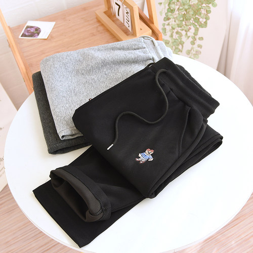 春秋百搭女休闲裤显瘦直筒运动裤