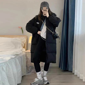 羽绒棉服女中长款冬季2023年新款棉袄加厚今年流行小个子棉衣外套