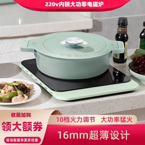 超薄电磁炉定时2200w火力10档火