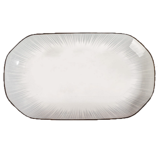 高级感釉下彩蒸鱼专用盘子陶瓷餐具2025新款鱼盘家用菜盘大号鱼碟