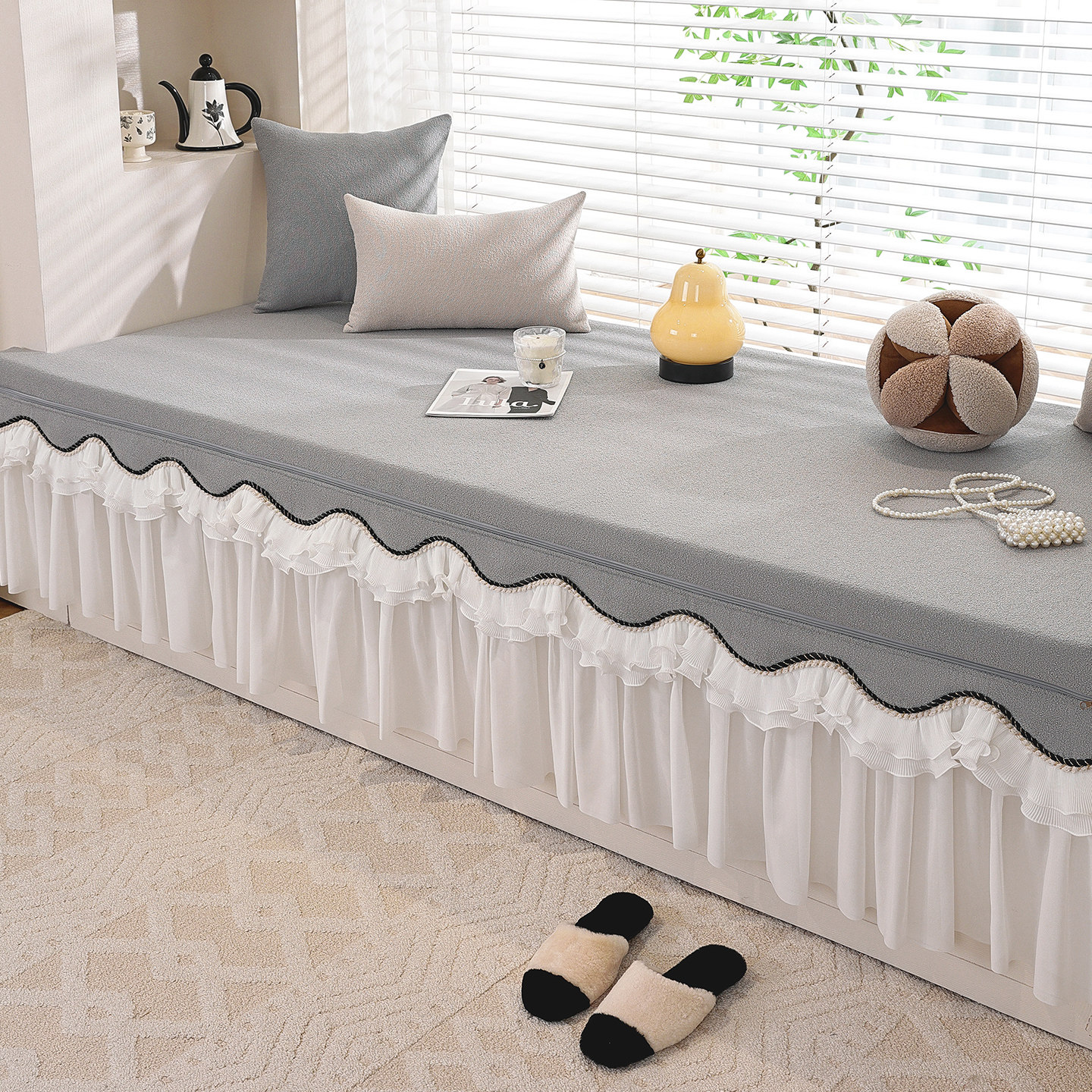 飘窗垫沙发2025新款窗台垫子坐垫阳台改造神器轻奢高级感全包定制,居家布艺,飘窗垫,淘宝优惠券,粉丝福利购,淘宝优惠卷