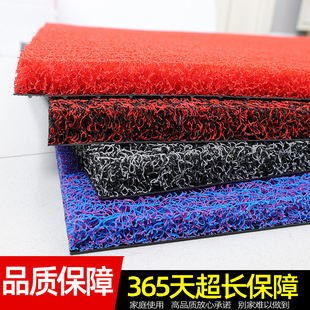 入户进门垫家用地垫 丝圈除尘地毯家用防滑玄关可裁剪定制红色中式