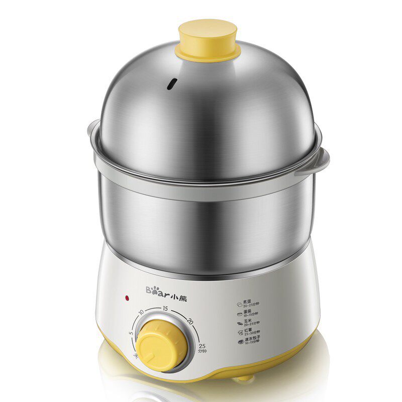 小熊煮蛋器ZDQ-A07U1双层迷你定时不锈钢蒸蛋器煮蛋机蒸蛋机早餐