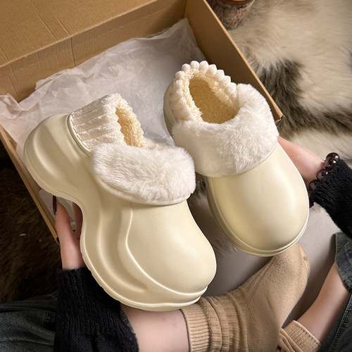 ECAC棉拖鞋足弓支撑保暖防滑外穿