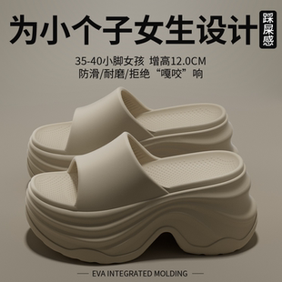 厚底拖鞋 女2025新款 夏季 外穿增高跟防滑绝美配裙子超火沙滩凉拖鞋