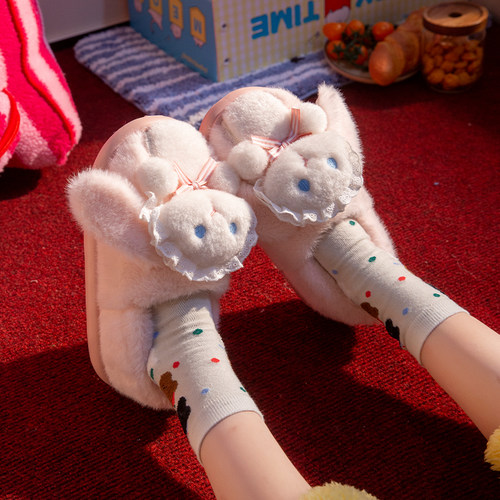 Lolita棉拖鞋女款2025新款冬季