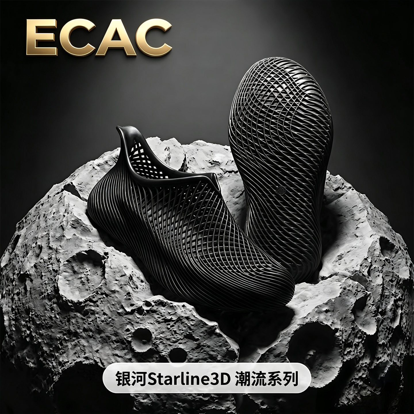 ECAC洞洞鞋男款夏外穿3D打印拖鞋图片