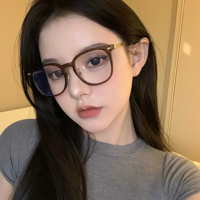 专业配镜可配近视镜片有度数超轻眼镜框女大框素颜显脸小眼睛镜架