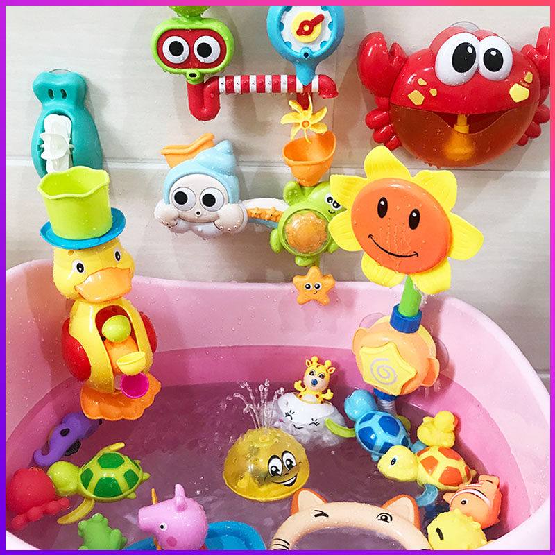 婴儿宝宝浴室洗澡玩具套装男孩女孩儿童戏水游泳花洒沐浴玩水神器|msdalam kategori Toy/bayi/teka-teki/blok bangunan/model, anda Yongchi/Bermain dalam mainan air, Kolam/Bermain dengan mainan pasir - dari Buy2taobao.com untuk memberikan perkhidmatan ejen Taobao profesional membeli