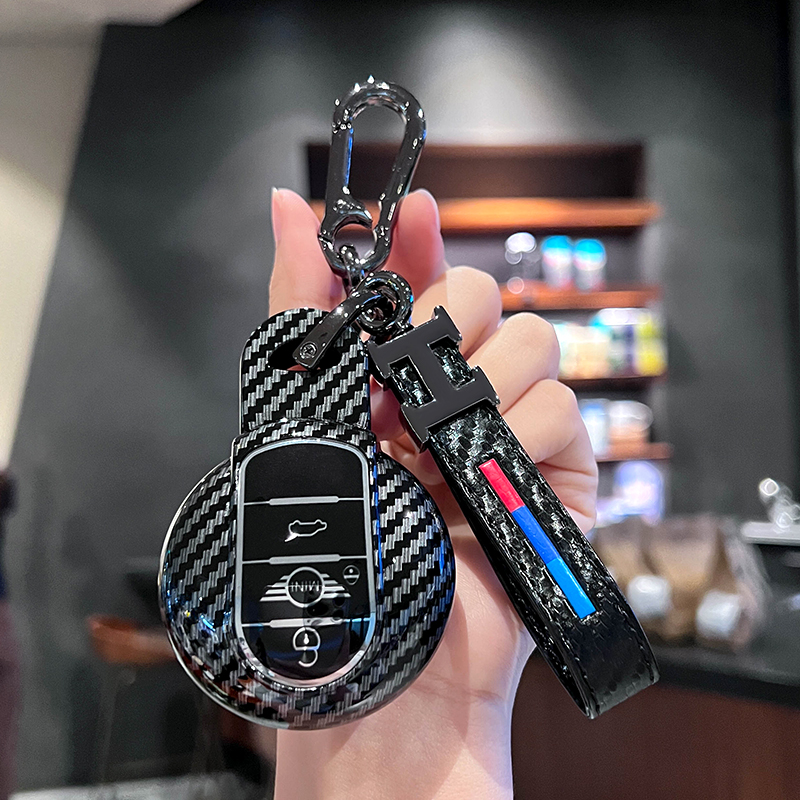 适用宝马mini钥匙套迷你countryman包cooper扣f54f55f56F60汽车壳