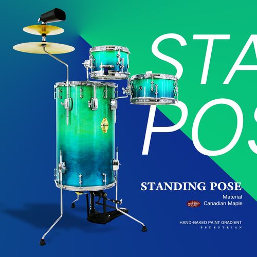 站立式架子鼓JBKDRUMS便携式