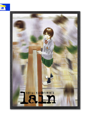 玲音海报安倍吉俊serial experiments lain亚文化Y2K科幻装饰画