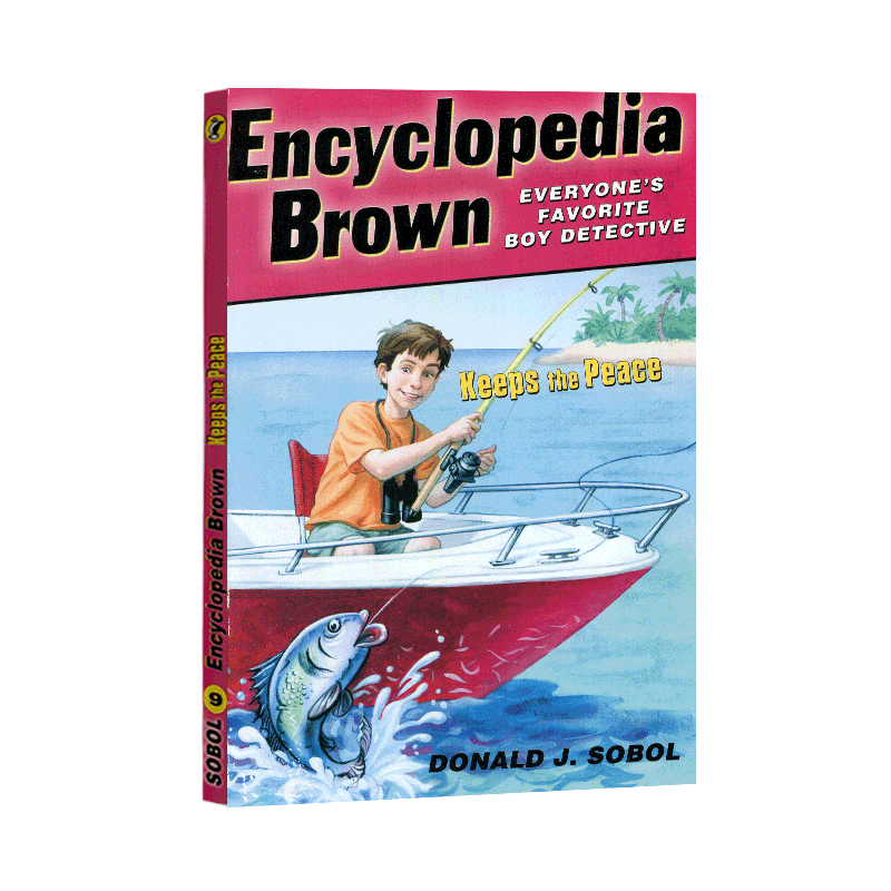 英文原版 Encyclopedia Brown: Keeps the Peace百科全书小布朗 平装原版漫画书英文绘本