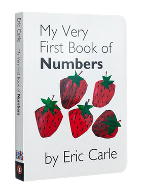 艾瑞卡尔Eric Carle  我的第一个本单词数字书英文原版 My Very First Library 单词数字启蒙认知 连连看游戏翻页配对纸板撕不烂书