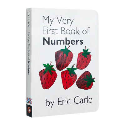 艾瑞卡尔Eric Carle  我的第一个本单词数字书英文原版 My Very First Library 单词数字启蒙认知 连连看游戏翻页配对纸板撕不烂书
