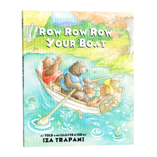 点读版 进口英文原版绘本 你的小船摇啊摇 Row Row Row Your Boat 廖彩杏英文书单 歌谣 童谣3-6岁 平装 支持好饿的毛毛虫点读笔