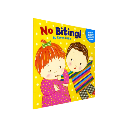赠音频英文原版 不准咬人 No Biting! 早期启蒙绘本 儿童行为习惯学前培养平装书启蒙绘本