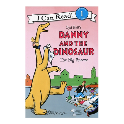 英文原版 丹尼和恐龙Danny and the Dinosaur: The Big Sneeze打喷嚏 4-8岁Syd Hoff作品 i can read 1阶 英语绘本分级读物一阶段
