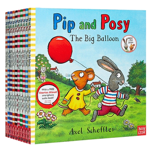 pip and posy 波西和皮普10册平装合售 英文原版启蒙绘本名家 Axel Scheffler 儿童图画故事书 Friendly Snail 赠音频