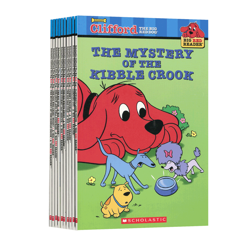 英文原版绘本 Clifford Big Red Adventure Set 大红狗克里弗10册附CD原版漫画书英文绘本