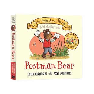邮差小熊英文原版 Postman Bear 橡树林的故事 Tales from Acorn Wood 20周年纪念版 Julia Donaldson 茱莉亚唐纳森作品