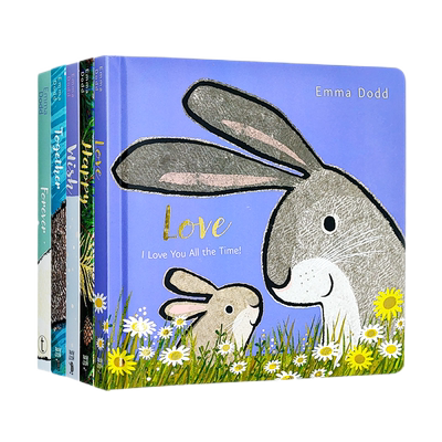 亲子情感英文原版纸板书