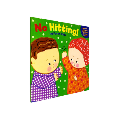 赠音频 英文原版 别打啦！No Hitting 幼儿行为礼仪规范 内含贴纸儿童启蒙绘本