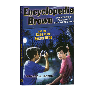 英文原版 Encyclopedia Brown and the Case of the Secret UFOs 百科全书小布朗