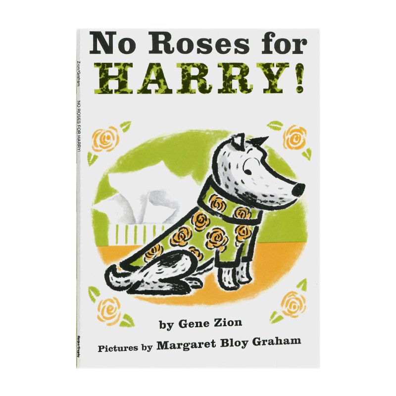 哈利的花毛衣英文原版平装绘本 No Roses for Harry原版漫画书英文绘本