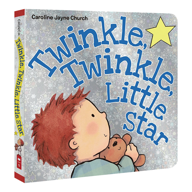 进口英文原版 Twinkle, Twinkle, Little Star 一闪一闪亮晶晶  2-5岁幼儿童纸板书原版漫画书英文绘本