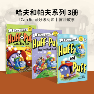 and 绘本I first 英文原版 Puff Train系列3册合售4 Read New Can 10岁分级读物初阶 the Huff