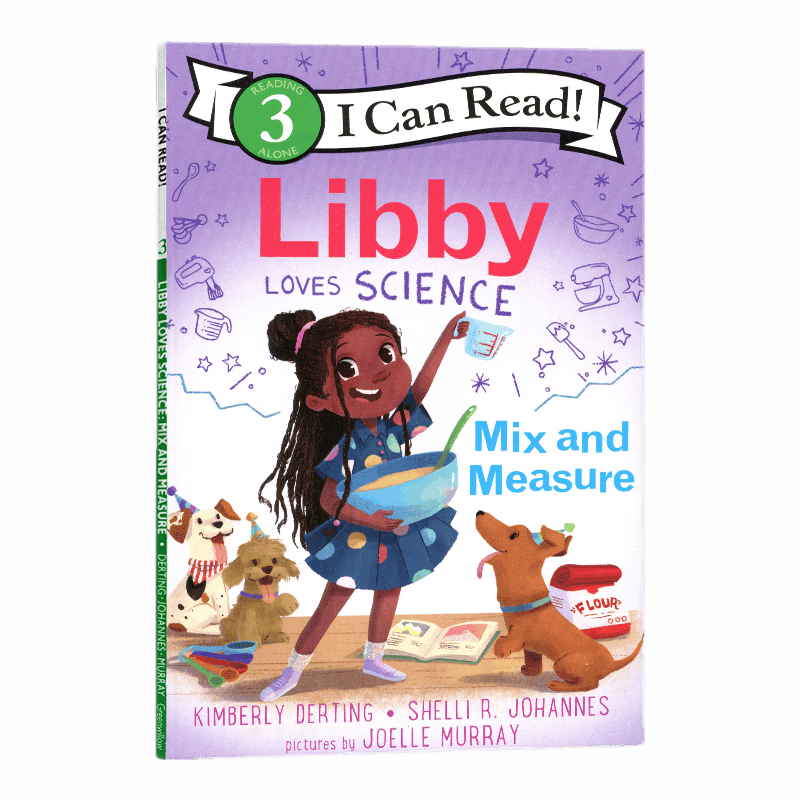 英文原版 Libby Loves Science: Mix and Measure 莉比爱科学:混合和测量 I Can Read Level 3原版漫画书英文绘本