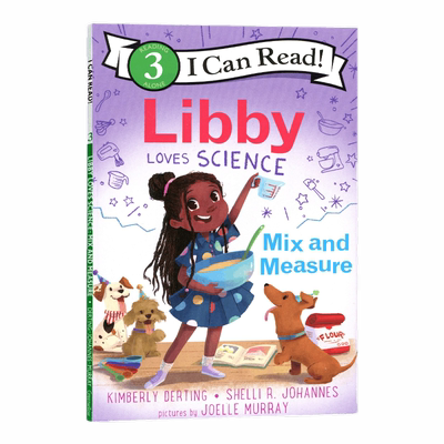 英文原版 Libby Loves Science: Mix and Measure 莉比爱科学:混合和测量 I Can Read Level 3原版漫画书英文绘本