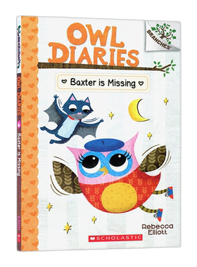 正版现货进口儿童原版英文绘本OWL DIARIES BAXTER IS MISSING 猫头鹰日记 6 巴克斯特失踪了 幼儿英语绘本原版漫画书英文绘本