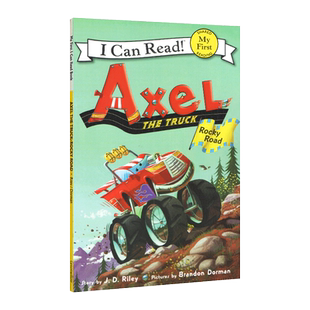 正版英文原版绘本 Axel the Truck: Rocky Road 小卡车阿克塞尔：岩石路i can read my first幼儿童英语分级读物初阶书单阅读童书