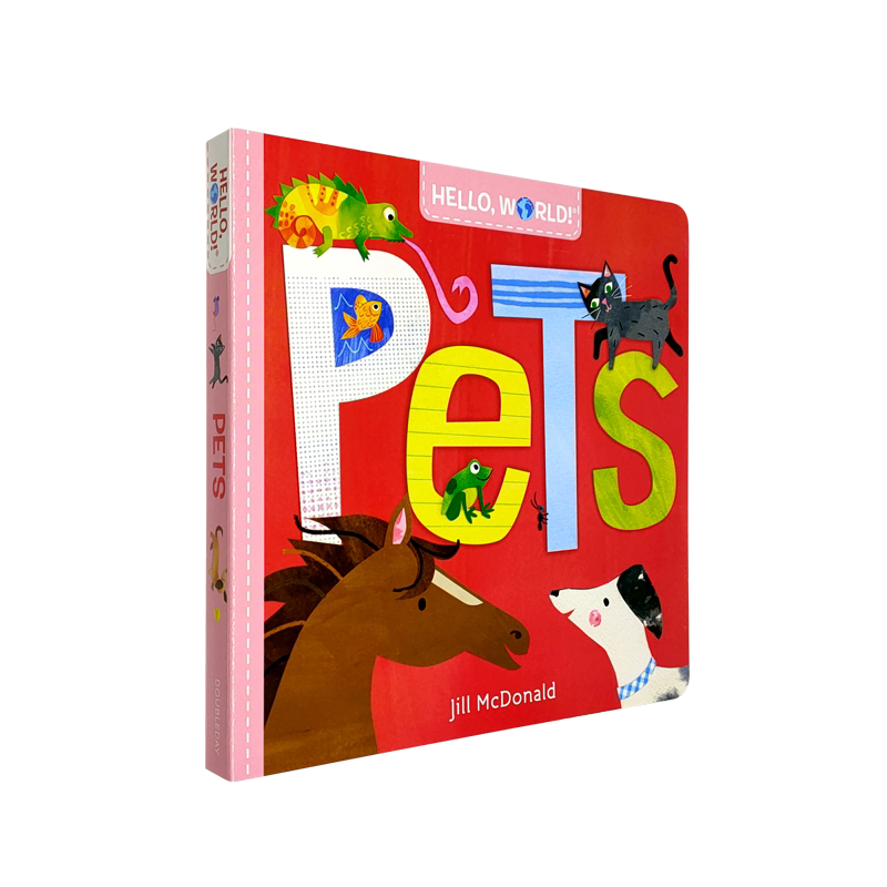 英文原版 你好,科学小世界!Hello, World! Pets 宠物 动物知识科普百科 纸板书原版漫画书英文绘本