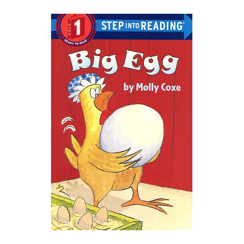 进口英文 巨蛋 企鹅兰登英语分级绘本第一阶 step into reading 一阶英文原版平装绘本 Big Egg