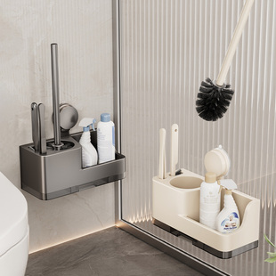 映生活吸盘马桶刷家用无死角浴室置物架马桶底座刷壁挂的各种神器