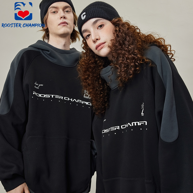 公鸡冠军2025新款连帽卫衣
