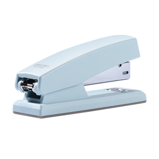 得力订书机办公用马卡龙色系订书机学生用多功能大号订书器装订机家用钉书机订书钉12号省力定书机办公用品