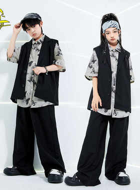儿童街舞服popping机械舞表演服