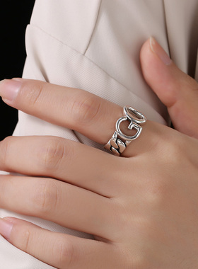 古罗珠宝情侣925纯银小众