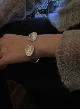 小众设计女款勺子手镯s925纯银