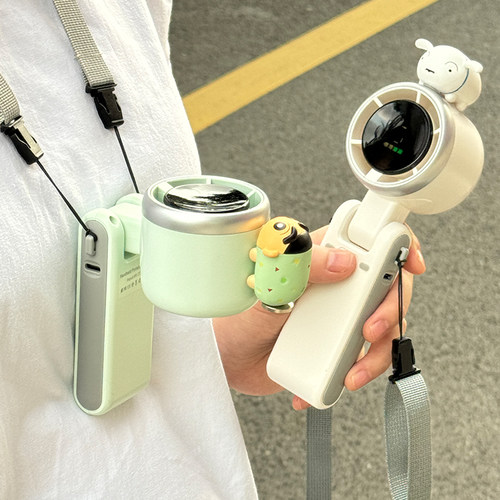 超强力吊挂脖风扇长续航降温神器