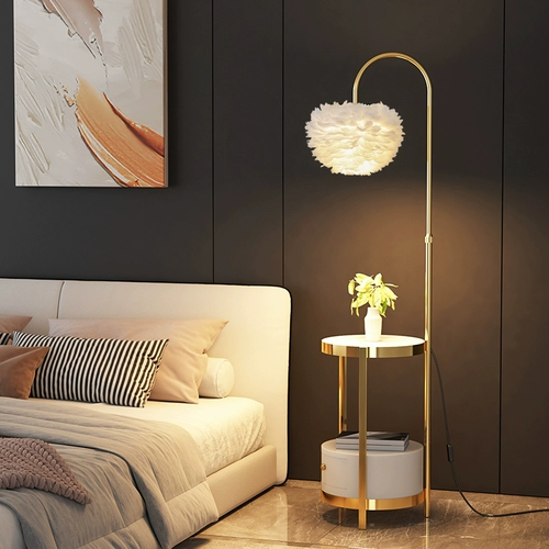 Торшер для спальни для кровати для гостиной, круглый диван, настольная лампа, популярно в интернете, легкий роскошный стиль