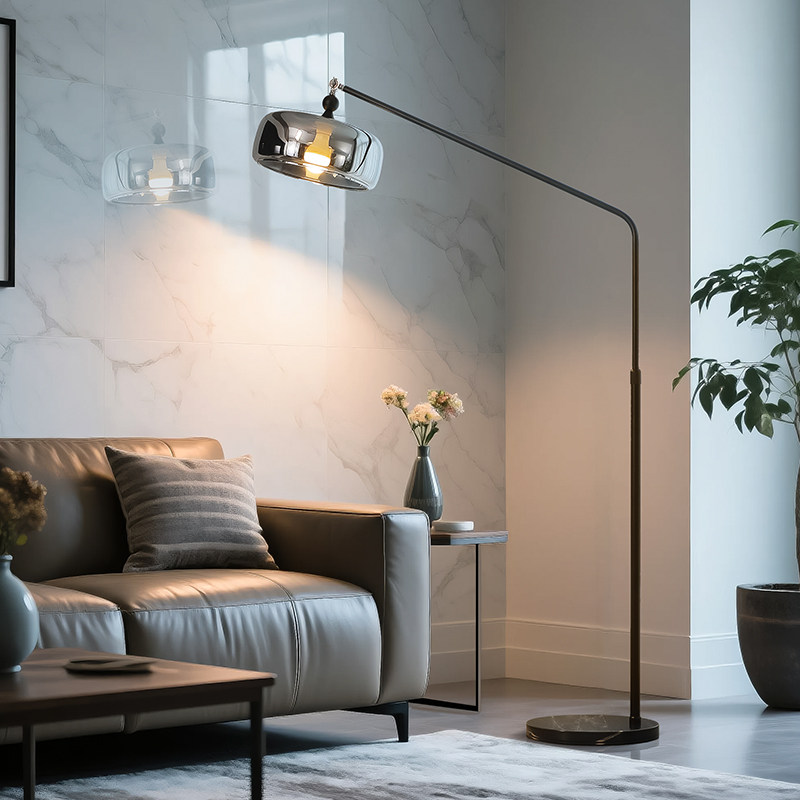 意式轻奢极简钓鱼灯落地灯客厅沙发艺术氛围感全光谱阅读装饰台灯